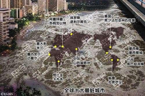 組圖:世界最臟的十大城市黑榜 中國臨汾不幸上榜