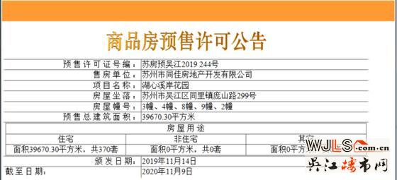 佳兆業(yè)湖心溪岸領預售證 預計本周末開盤