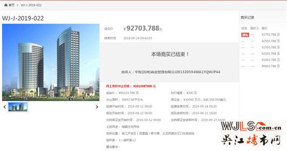 吳江2宗地成功出讓！正榮競得同里地塊，德信底價(jià)拿下盛澤地塊