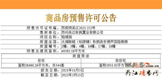取證！蘇州灣鉑珺庭備案均價(jià)約25036元/平米