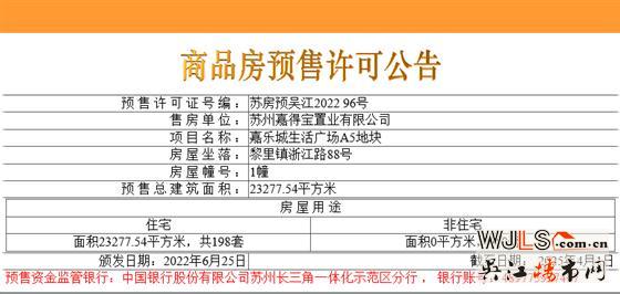 領(lǐng)證！嘉樂(lè)城生活廣場(chǎng)A5地塊備案均價(jià)17532元/㎡