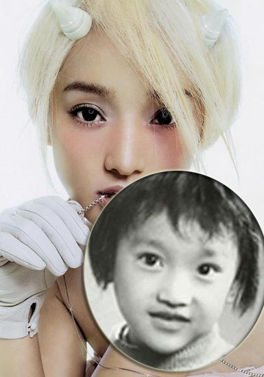 女星幼年照曝光 揭秘真正美人胚子