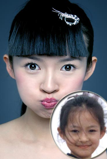 女星幼年照曝光 揭秘真正美人胚子