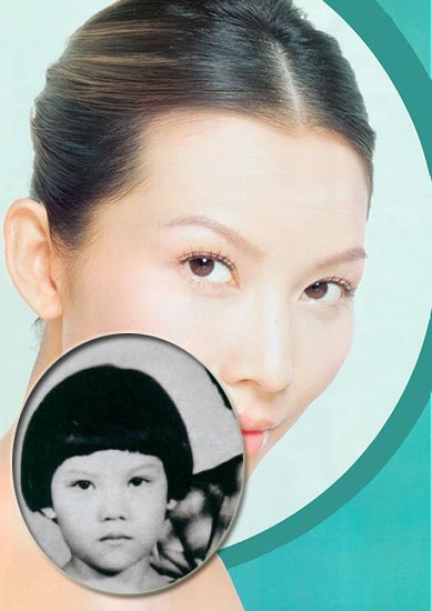 女星幼年照曝光 揭秘真正美人胚子