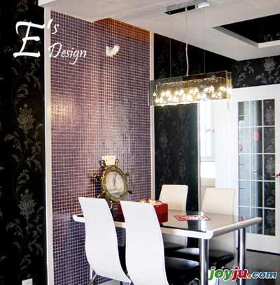 黑色VS紅色時(shí)尚裝修 二房二廳簡約風(fēng)格